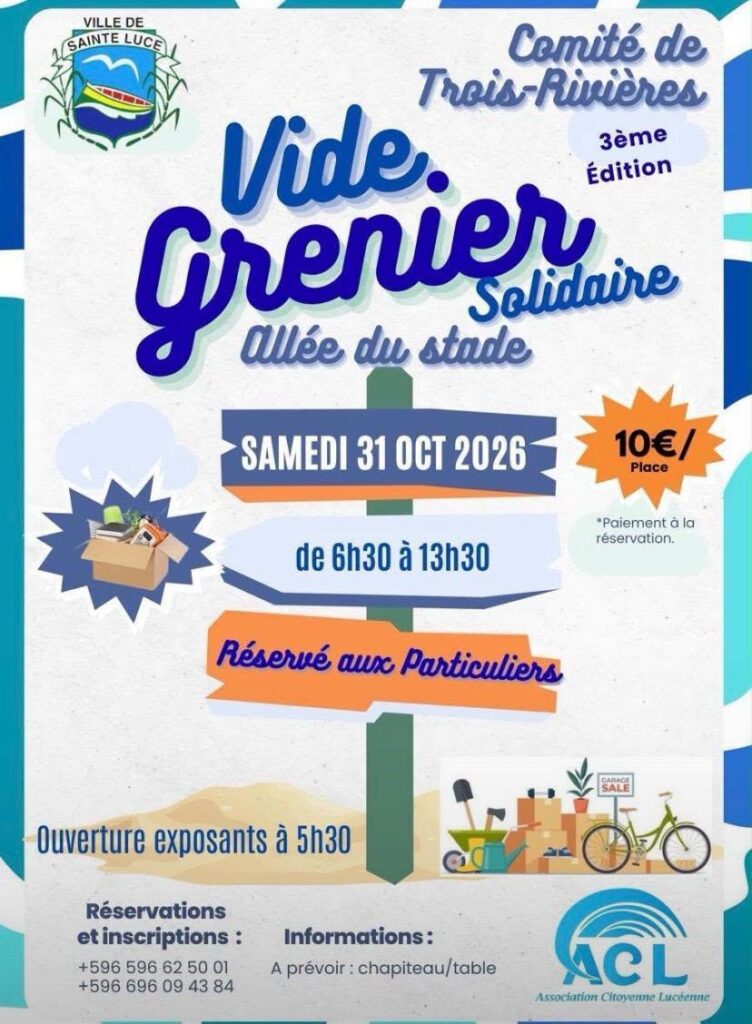 Que faire à Sainte-Luce en Martinique : Dénichez des trésors au vide-grenier solidaire des Outre-mer